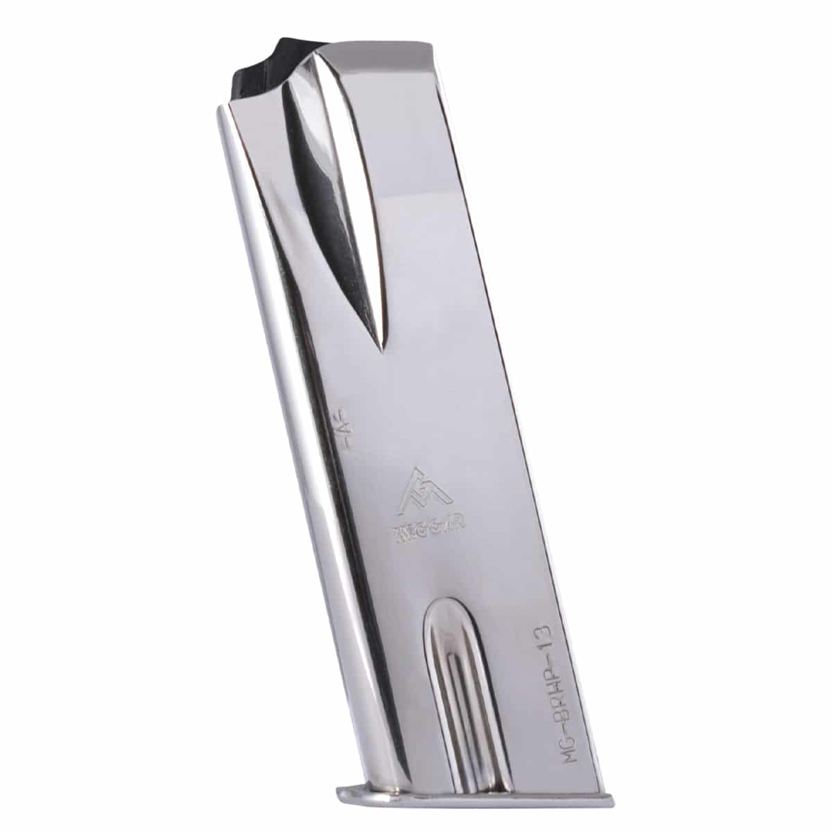 Hi-Power 9mm, 13 rounds, Nickel Magazine