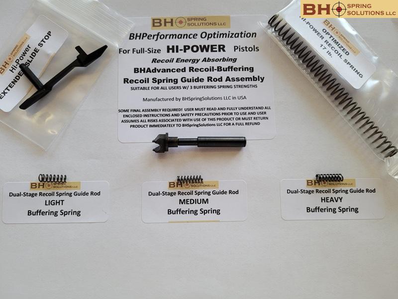 BHAdvanced Recoil-Buffering Recoil-Spring Guide Rod for ALL Full-Size Hi-Power Pistols