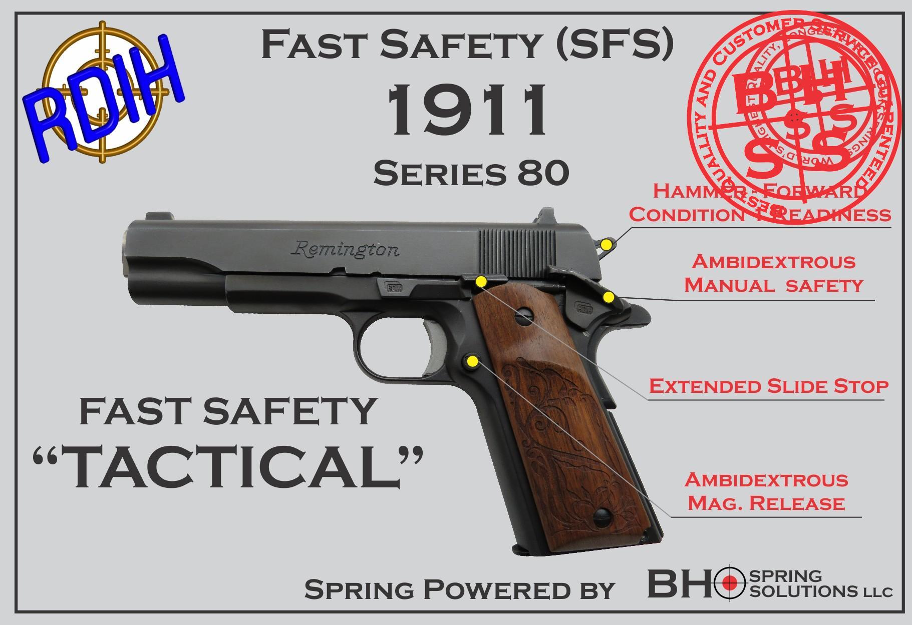 Tactical Fast Safety (SFS V2.0) for 1911s Series 80