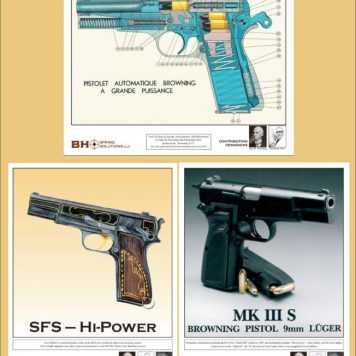  Browning Hi-Power High-Resolution Prints 11"x14" Pack