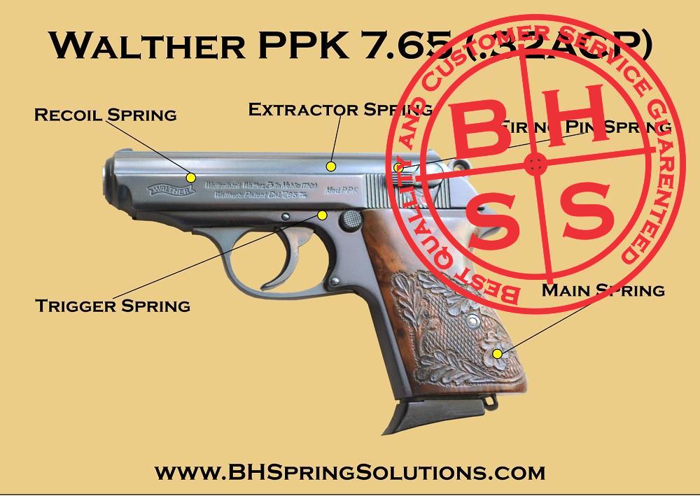Walther PPK 7.65 (.32 ACP) Reliability Spring Kit
