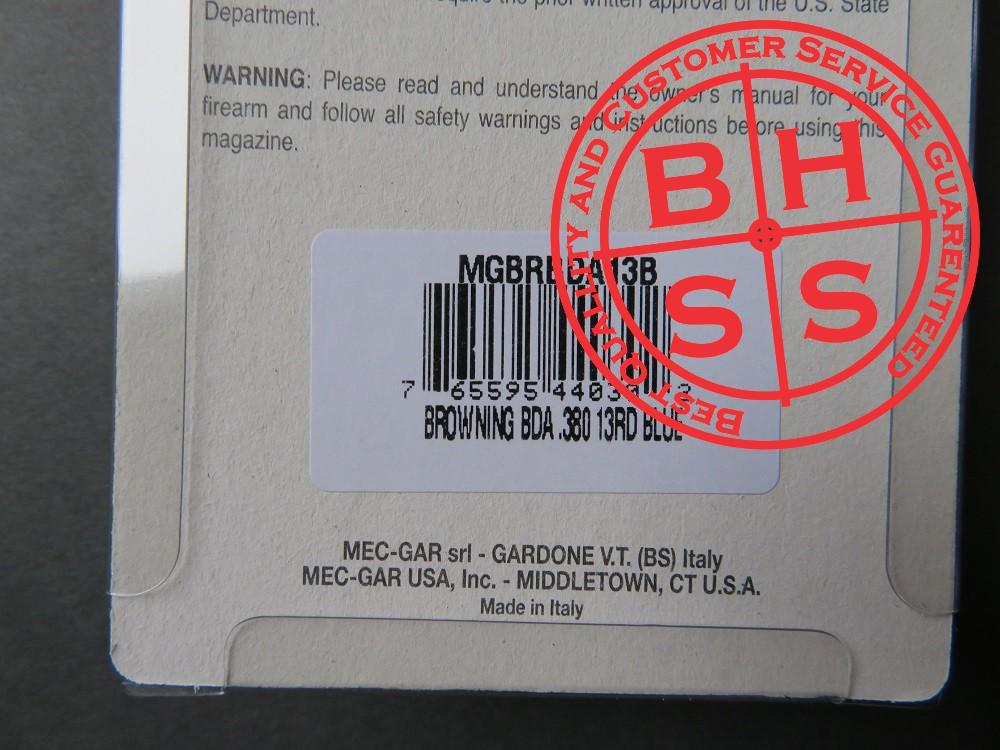Hi-Power 9mm, 13 rounds, Blued Magazine