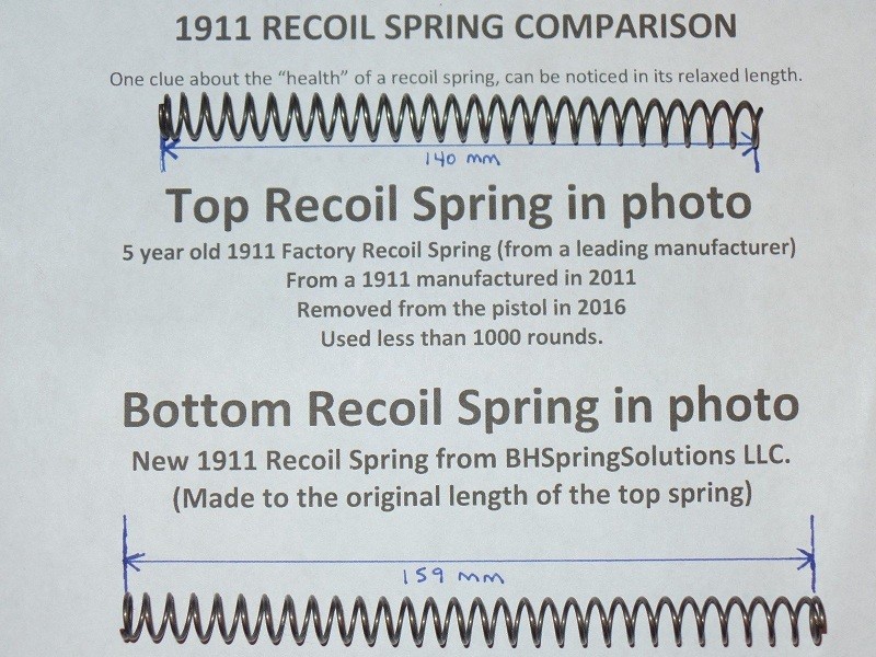 1911 16 + 18 lb. Recoil Springs Kit