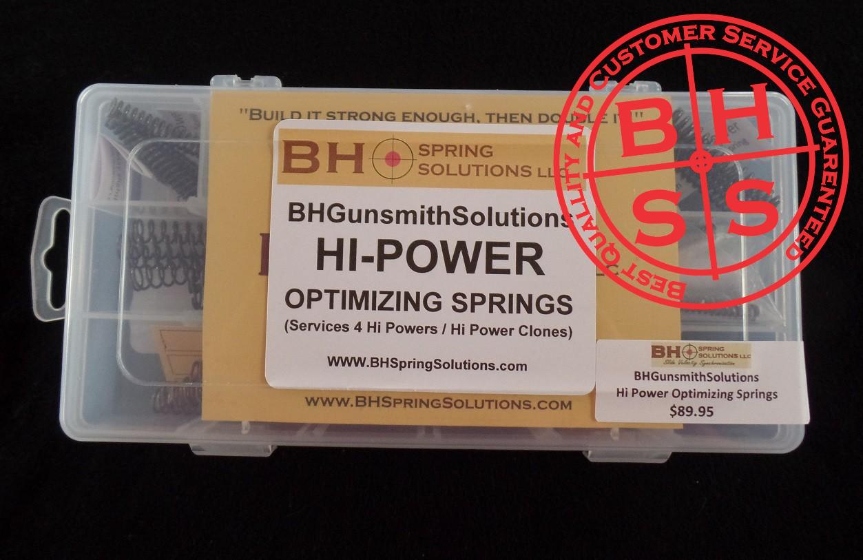 BHGunsmtihSolutions Hi-Power Optimizing Spring Set