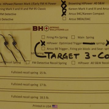 3 Coil Trigger Return Springs 3Pack
