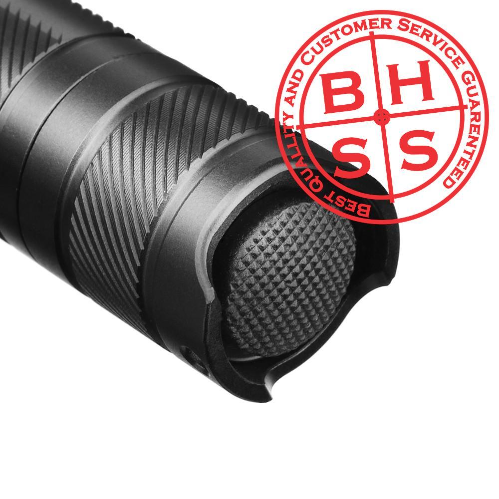 Tactical Rechargeable Flashlight w/ USB Charging Cable