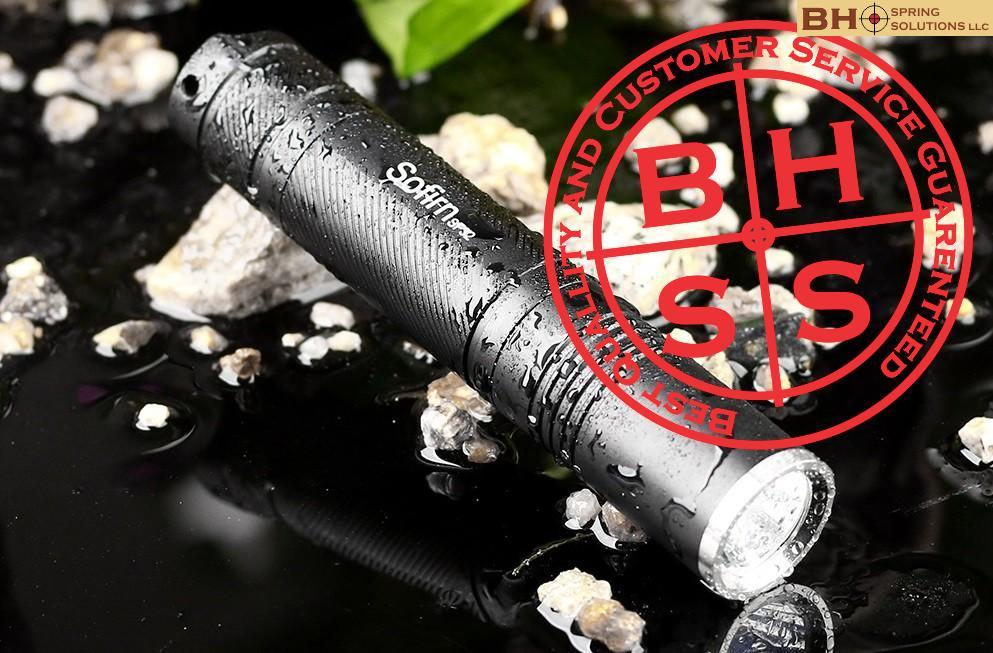 Tactical Rechargeable Flashlight w/ USB Charging Cable