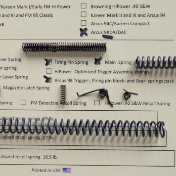 Arcus 98DA Optimizing Spring System