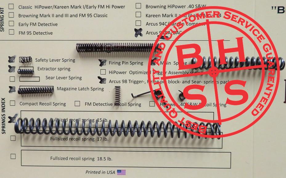Arcus 98DA Optimizing Spring System