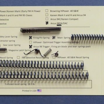 Arcus 98DA Optimizing Spring System ( Shooter's Set)