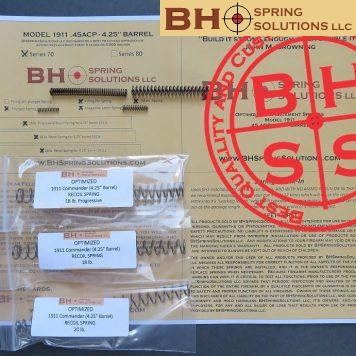 Complete Optimizing Spring System for 4.25" (Commander) .45 ACP 1911s
