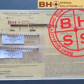 Complete Optimizing Spring System for 4.25" (Officer) 9mm/ .38Super 1911s s.70