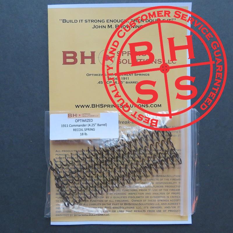 4.25" 1911 Recoil Springs Kit 5-Pack 18lb.