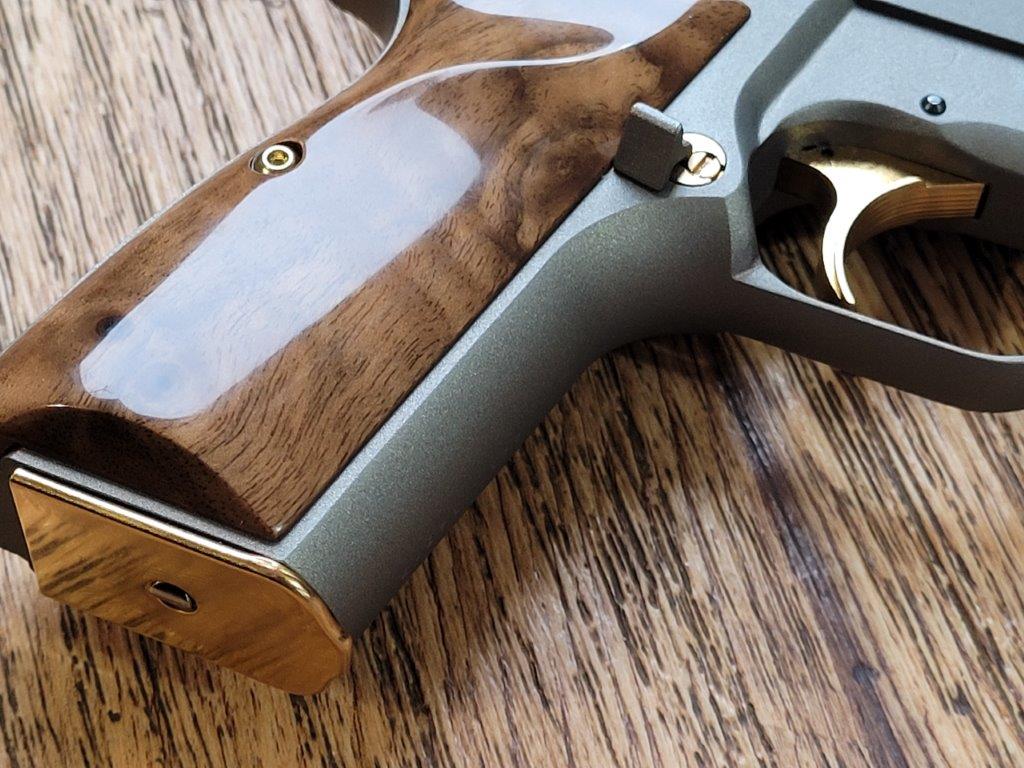 BHGoldplated HiPower Convertible (Ambidextrous) Tactical Magazine Catch/Release for HiPower Pistols - Image 3