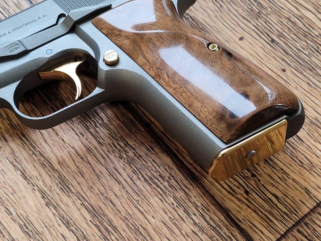 Hi-Power 9mm, 13 rounds, Nickel Magazine with BHGoldplated Baseplate - Image 2