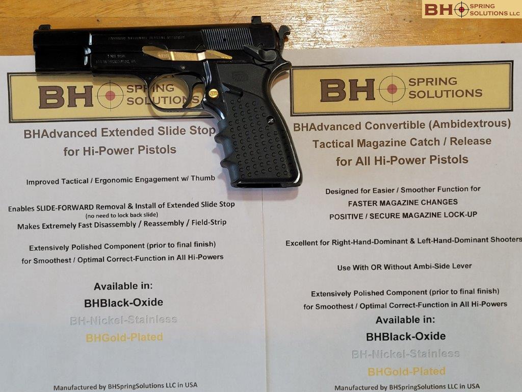 BHGoldplated HiPower Convertible (Ambidextrous) Tactical Magazine Catch/Release for HiPower Pistols - Image 9
