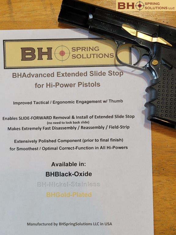 BHGoldplated HiPower Convertible (Ambidextrous) Tactical Magazine Catch/Release for HiPower Pistols - Image 8
