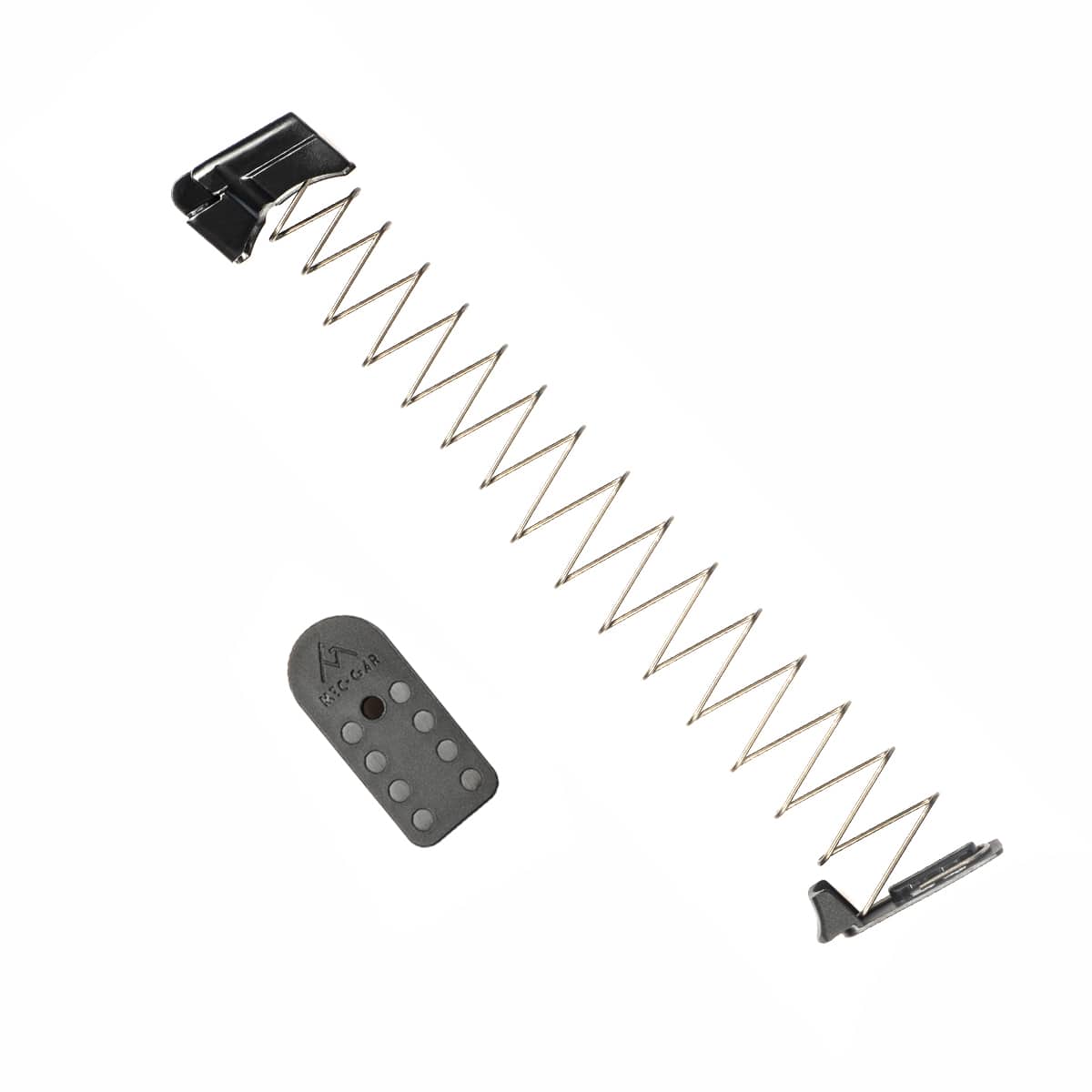 REPLACEMENT COMPETITION FOLLOWER, SPRING, AND FLOORPLATE FOR MEC-GAR 1911 9MM 10-ROUND MAGAZINES