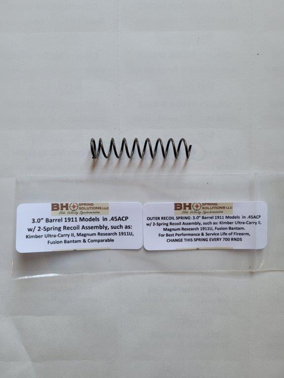 Recoil Spring for 3" .45ACP 1911s