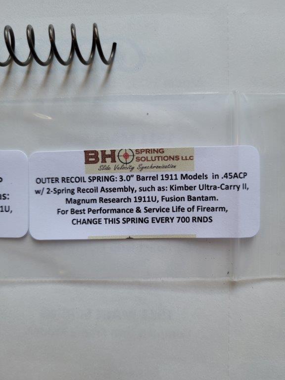 Recoil Spring for 3" .45ACP 1911s - Image 2