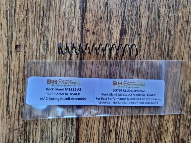 3.1" Rock Island M1911 A2 Outer Recoil Spring .45ACP - Image 2
