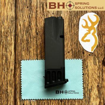 Hi-Power 9mm, 10 rounds Mousetrap Spring, Blued Magazine
