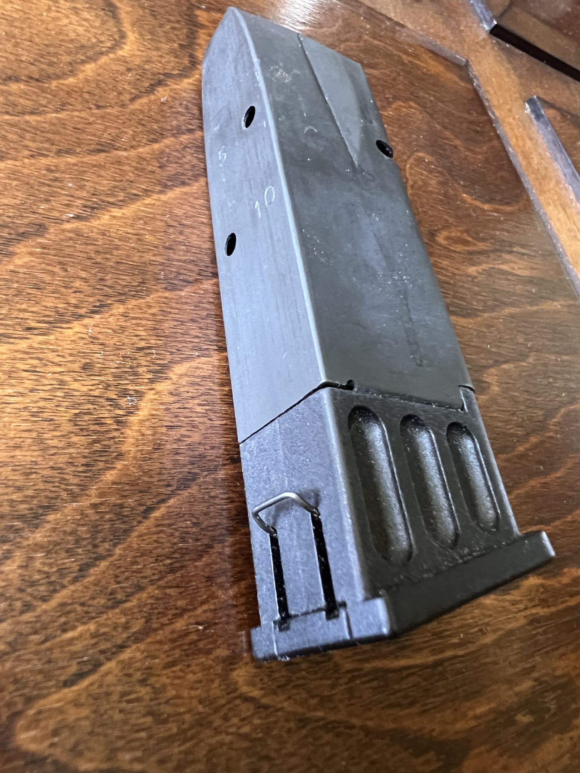 Hi-Power 9mm, 10 rounds Mousetrap Spring, Blued Magazine - Image 2