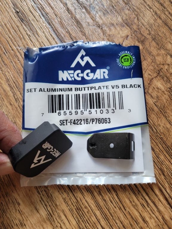 Mecgar +2 Magazine Baseplate for Mecgar 9mm Hi-Power Magazines Black or Stainless